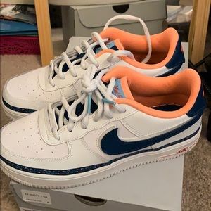 Nike Air Force ones. Velcro swoosh